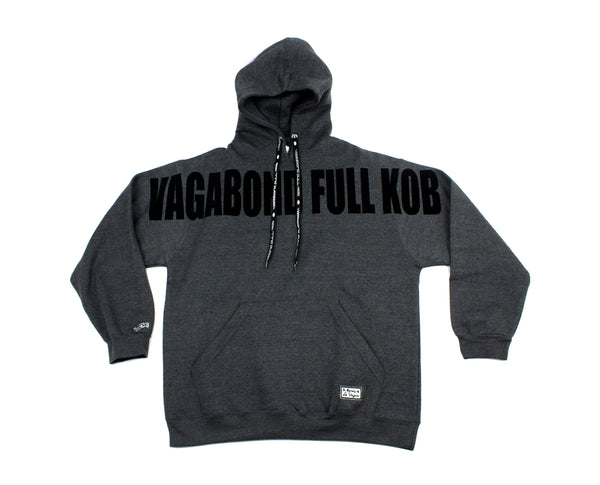 Vagabond Full Kob Hoodie B.I.G (Charcoal and Black) vagabondfullkob